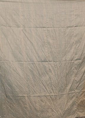 Cream Cotton Saree With Blouse Piece