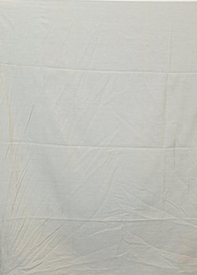 Grey Cotton Saree With Blouse Piece