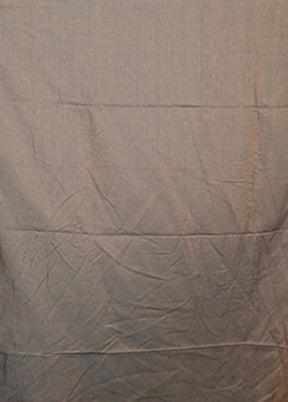 Brown Cotton Saree With Blouse Piece