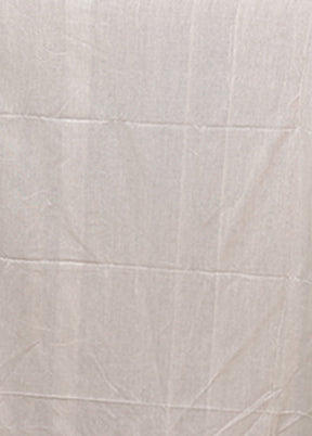 White Cotton Saree With Blouse Piece