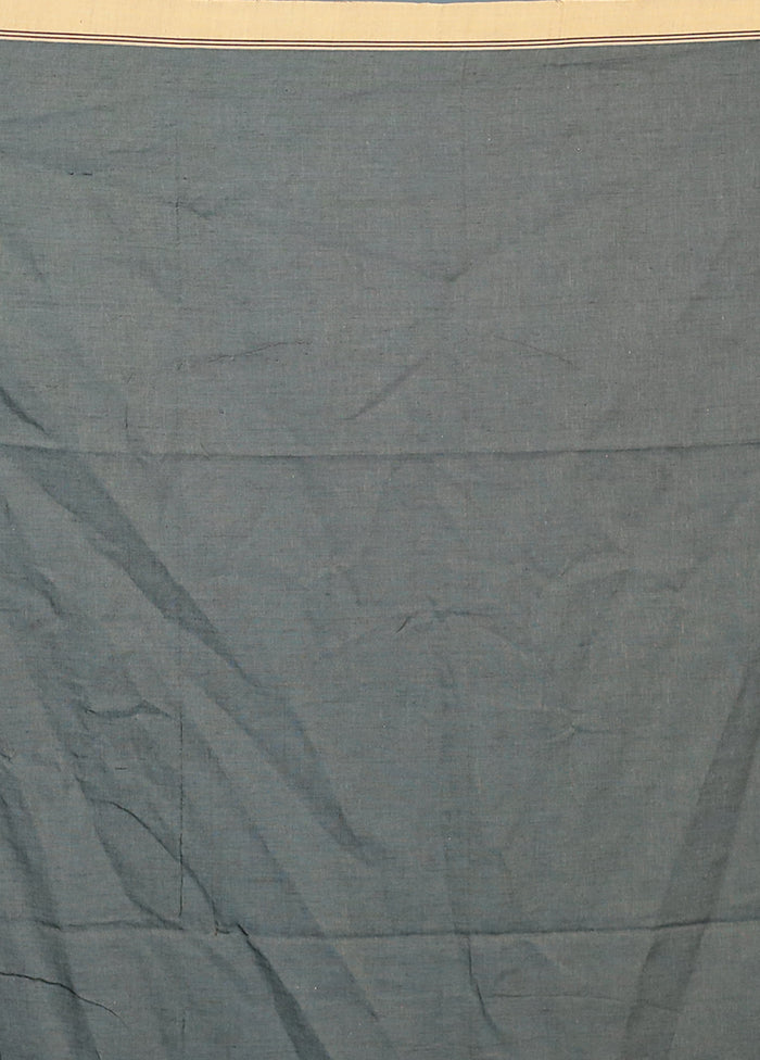 Black Pure Cotton Saree Without Blouse Piece