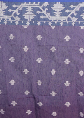 Purple Organza Saree Without Blouse Piece