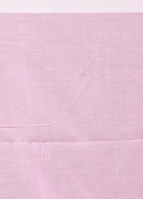 Pink Matka Silk Saree With Blouse Piece