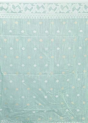 Green Matka Silk Saree With Blouse Piece