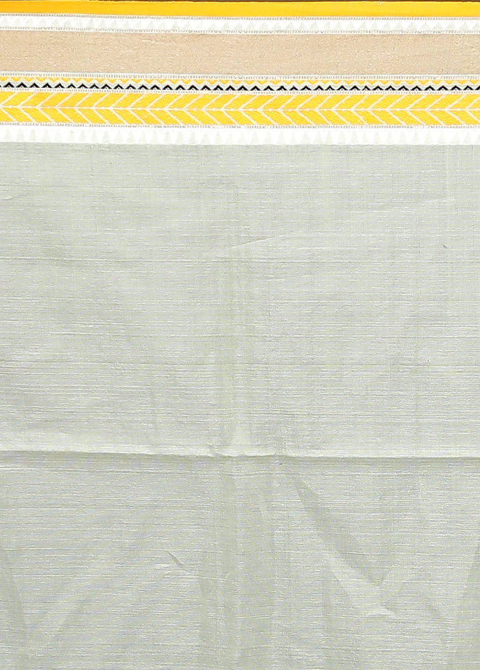 Green Tussar Silk Saree With Blouse Piece