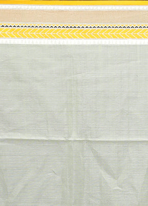 Green Tussar Silk Saree With Blouse Piece