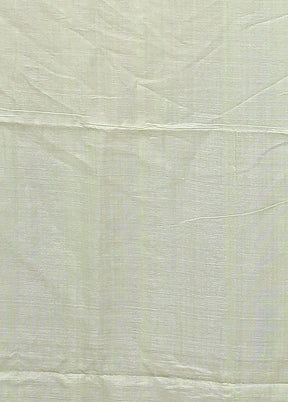 Green Tussar Silk Saree With Blouse Piece