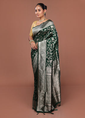 Blue Dupion Silk Saree With Blouse Piece
