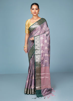 Red Dupion Silk Saree With Blouse Piece