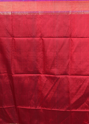 Green Handloom Kanjivaram Pure Silk Saree With Blouse Piece