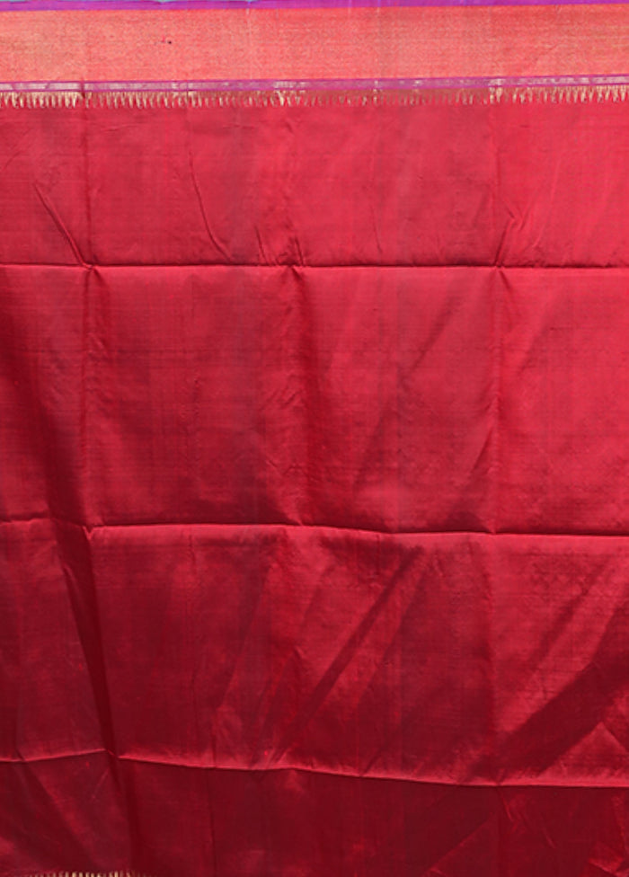 Green Handloom Kanjivaram Pure Silk Saree With Blouse Piece