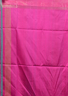 Green Handloom Kanjivaram Pure Silk Saree With Blouse Piece