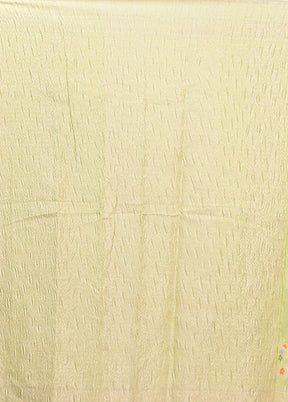 Green Tissue Silk Saree With Blouse Piece