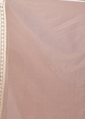 Grey Kora Silk Saree With Blouse Piece