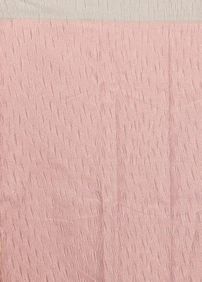 Pink Tissue Silk Saree With Blouse Piece