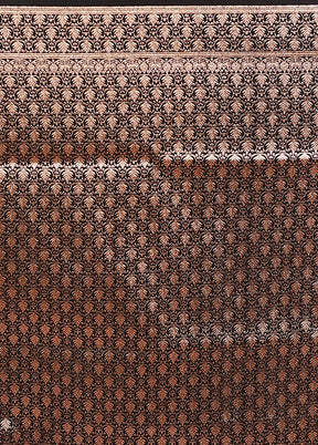 Black Banarasi Silk Saree With Blouse Piece