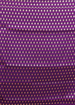 Blue Banarasi Silk Saree With Blouse Piece