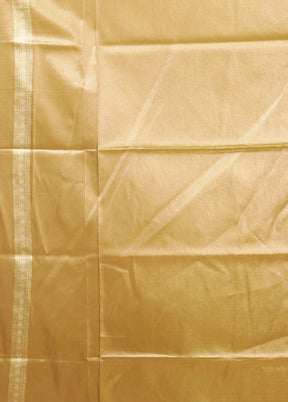Yellow Tissue Silk Saree With Blouse Piece