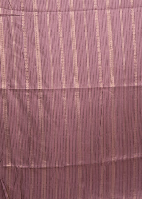 Purple Dupion Silk Saree With Blouse Piece