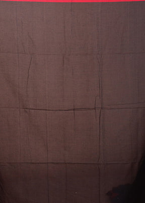 Black Matka Silk Saree With Blouse Piece