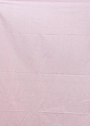 Pink Matka Silk Saree With Blouse Piece
