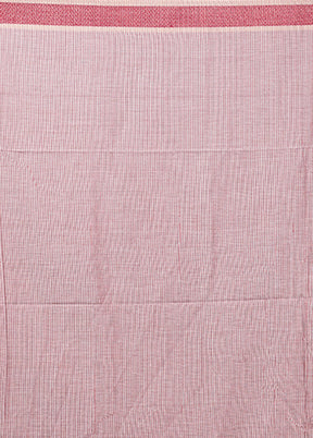 Pink Matka Silk Saree With Blouse Piece