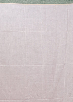 White Matka Silk Saree With Blouse Piece