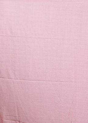 Pink Matka Silk Saree With Blouse Piece