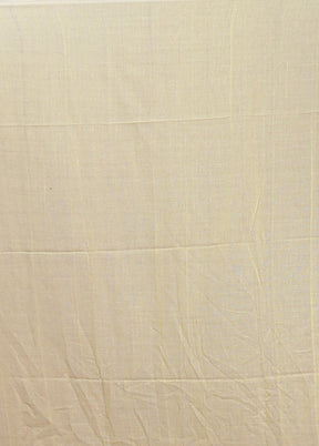 Yellow Matka Silk Saree With Blouse Piece