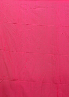 Pink Matka Silk Saree With Blouse Piece