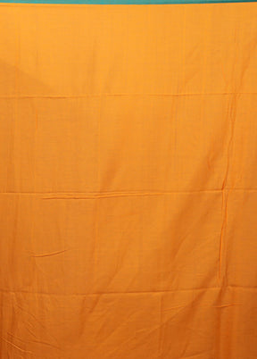Yellow Matka Silk Saree With Blouse Piece