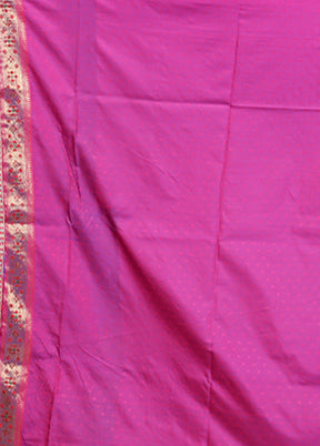 Blue Dupion Silk Saree With Blouse Piece