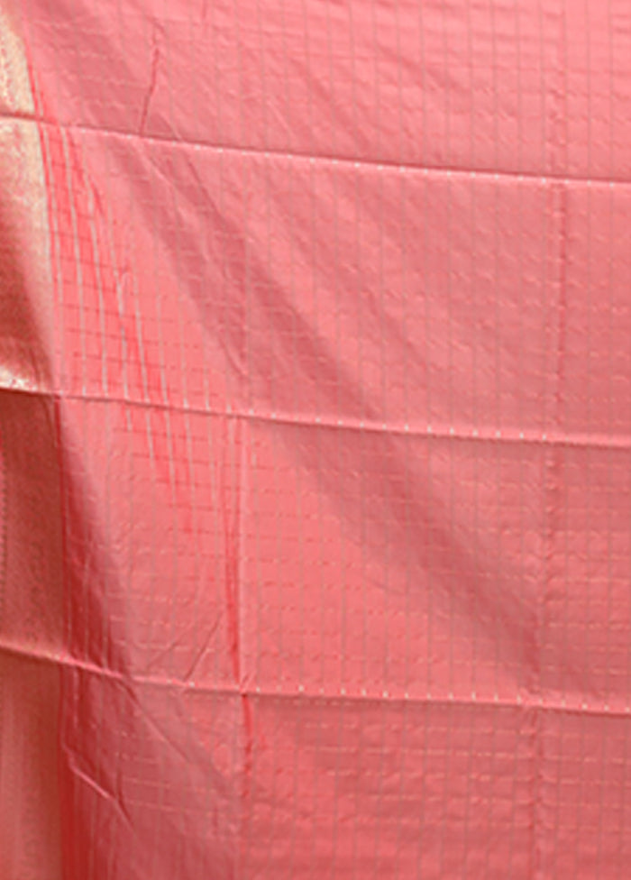 Cream Dupion Silk Saree With Blouse Piece