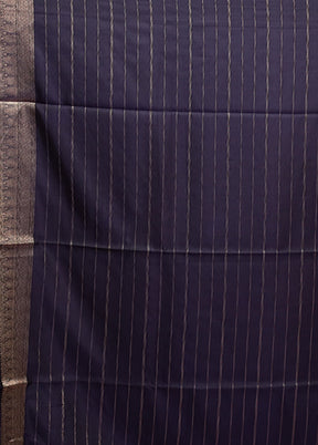 Grey Dupion Silk Saree With Blouse Piece