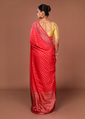 Pink Georgette Saree With Blouse Piece