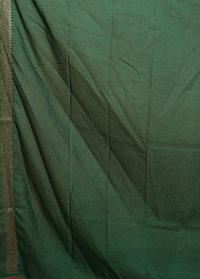 Green Georgette Saree With Blouse Piece