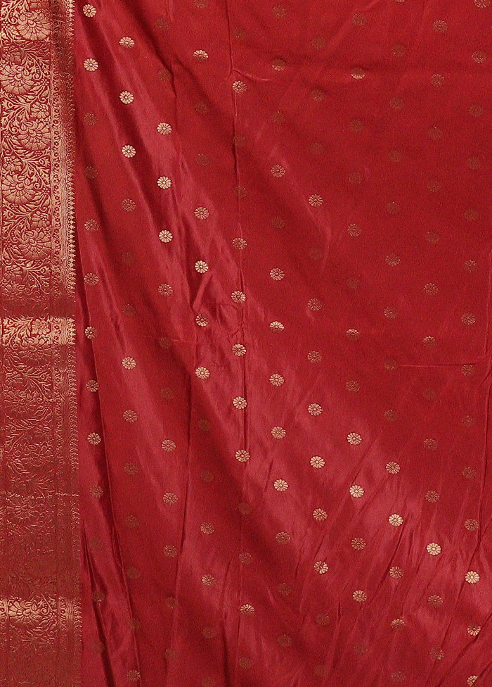Pink Dupion Silk Saree With Blouse Piece