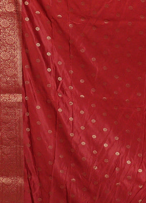 Pink Dupion Silk Saree With Blouse Piece