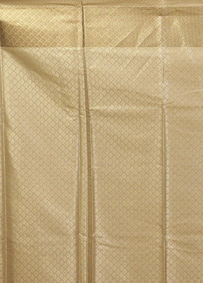 Grey Kora Silk Saree With Blouse Piece