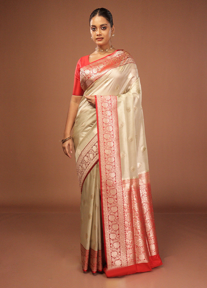 Grey Tissue Silk Saree With Blouse Piece