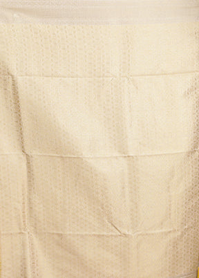 White Kora Silk Saree With Blouse Piece