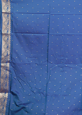 Purple Dupion Silk Saree With Blouse Piece