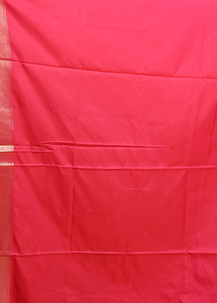 Yellow Dupion Silk Saree With Blouse Piece