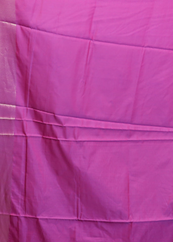 Blue Dupion Silk Saree With Blouse Piece