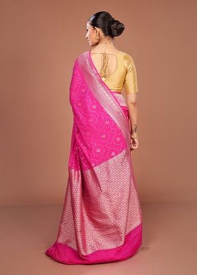 Purple Dupion Silk Saree With Blouse Piece