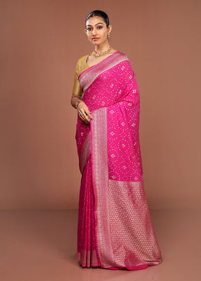 Purple Dupion Silk Saree With Blouse Piece