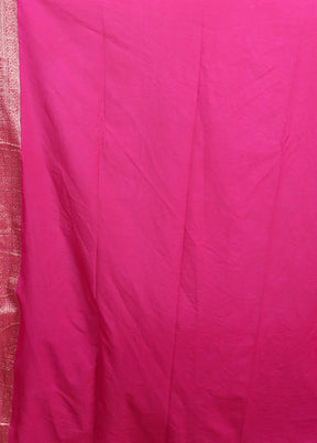 Purple Dupion Silk Saree With Blouse Piece