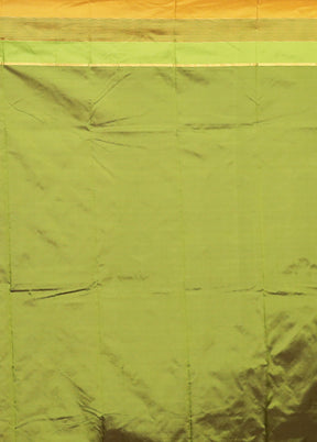 Green Kanjivaram Silk Saree With Blouse Piece