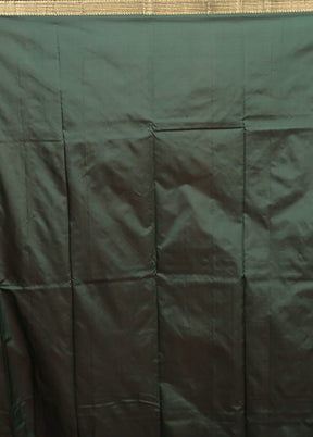 Green Kanjivaram Silk Saree With Blouse Piece