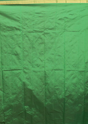 Green Kanjivaram Silk Saree With Blouse Piece